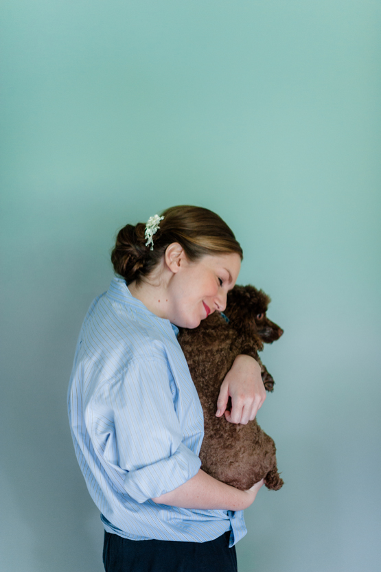 Bride Hugging Poodle \\\ AndreaDozier.com