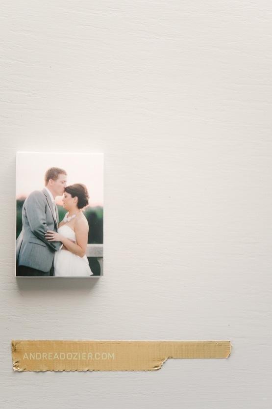 DIY Mini Canvas with Wedding Photos by AndreaDozier.com