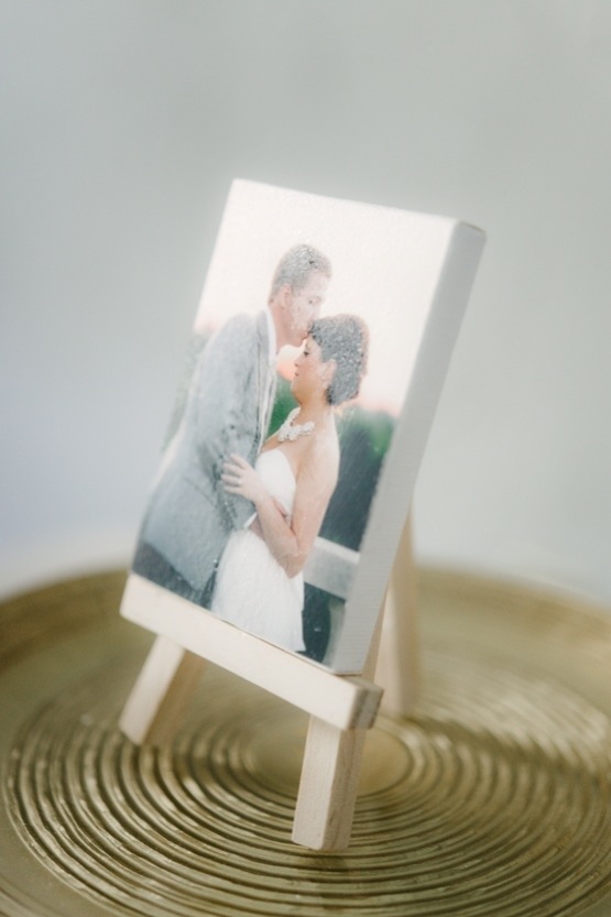 DIY Mini Canvas with Wedding Photos by AndreaDozier.com
